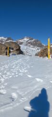 Colle del Nivolet con il Taou Blanc sullo sfondo