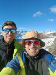 Soddisfazione al Col di Croux con alle spalle il Cervino