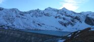 Lago Serrù al ritorno, il sole è appena tramontato