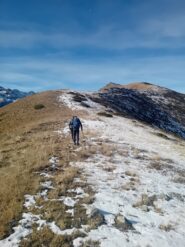 sul costone verso la cima