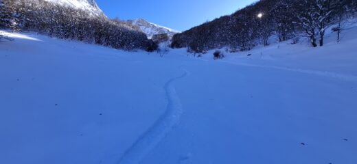 Neve profonda ma discretamente scorrevole