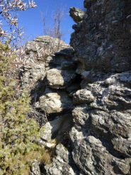 Il passo chiave per la Rocca Lusoira.