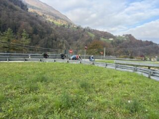 lasciata la ciclabile si inizia a salire