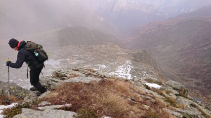 Circa a metà cresta