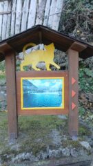 L’arrivo del sentiero a Brolo, paese dei gatti
