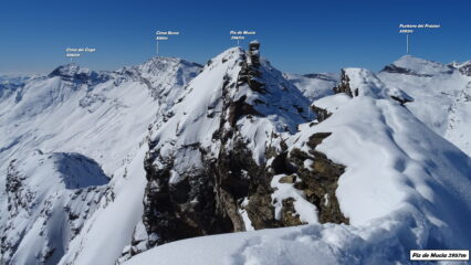  Arrivo in vetta al Piz de Mucia.