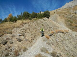 l'uscita dal traverso franoso