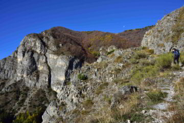 Il bellissimo sentiero che sale verso Grangette