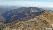 La traccia di salita vista dalla cima Altemberg.