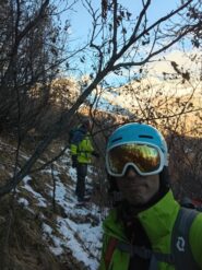 Tavola e sci ai piedi fino a pochi metri da cheneil in un modo o nell'altro... ;)