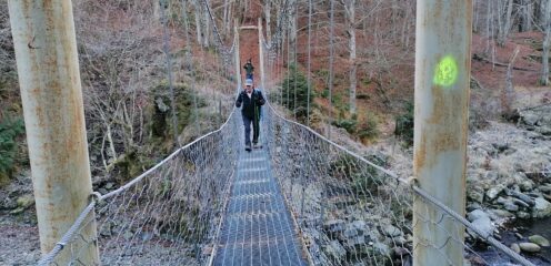 Ponte sospeso sul Sessera