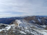 La dorsale Pian Comune e Colme dal Mongioie 