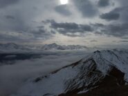 Rognosa, Val Troncea e si intravede il Monviso