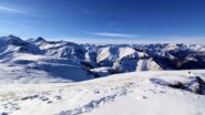 Panorama dalla cima verso il Chersogno e La Marchisa. 