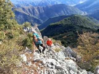 Inizio percorso di cresta 