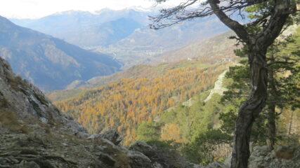 dalla vetta, il panorama sulla Valle Centrale