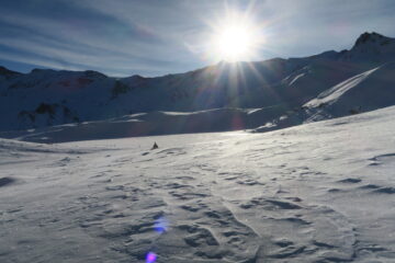 il lago della Tsanteleina ghiacciato