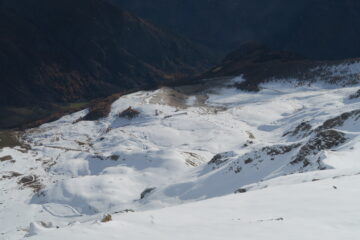 vista verso Plan du Débat ed il rifugio