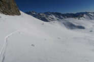 sul traverso dopo il Colle di St Rhemy