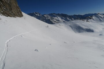sul traverso dopo il Colle di St Rhemy