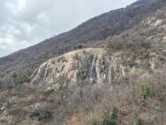 Il settore della falesia