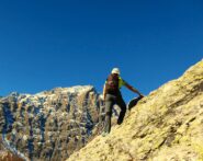 Rocca Bianca dalle placche sopra il prato Stella