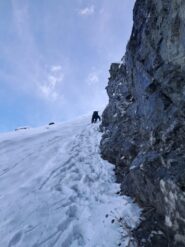 L'uscita diretta, a destra del vecchio cavo