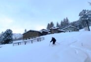 Sotto Meira la neve diminuisce, ma è sempre bella...