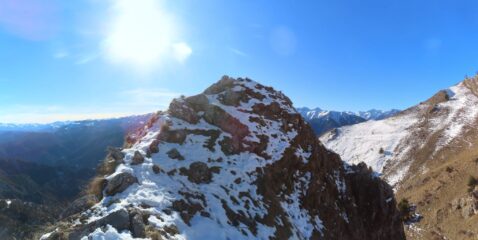 ultimo tratto di crestina innevata