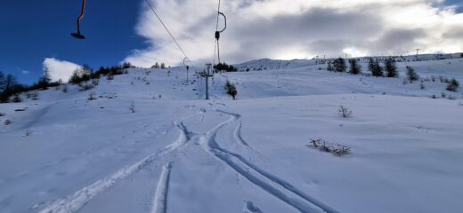 Sotto la linea dello skilift
