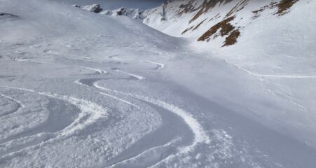 Poco prima di ritrovare la traccia del colle di Faces