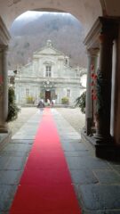 L’arrivo a Oropa