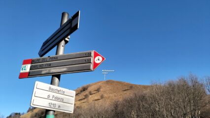  La dorsale da salire dista dalla B.tta di Palanzo.