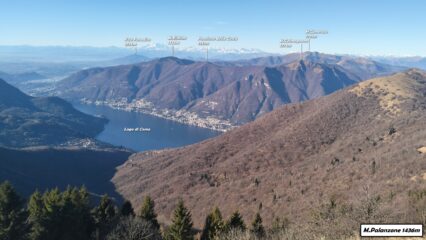  Panorama su uno spicchio del Lago di Como.