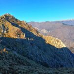 La cresta Est, in vista dalla via normale al rientro
