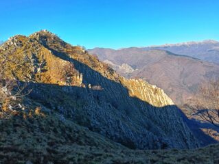 La cresta Est, in vista dalla via normale al rientro