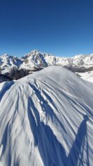 il Monte Bianco sullo sfondo 