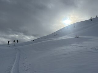 Spallone prima del pendio finale