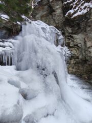 Parte totalmente bagnata sopra a dove ci siamo fermati