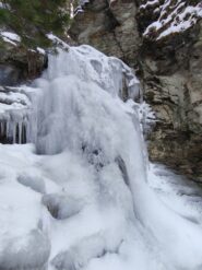 Parte totalmente bagnata sopra a dove ci siamo fermati