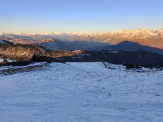 Tratto con poca neve a metà