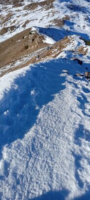 Discesa dalla cresta nord