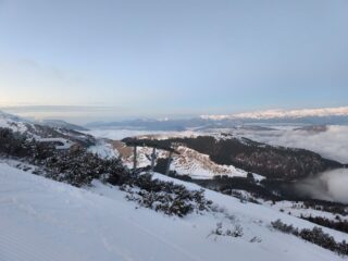 Vista sulle Rocce Rosse (poca neve)