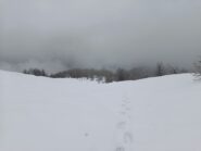 Sul costone in discesa 