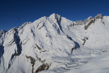 vista verso Monte Bianco, Grande Rochere, Grandes Jorasses, Aiguille de Bonalex