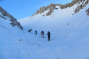 nel canalone del Coniglio