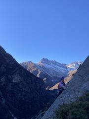 Uscita in leggera discesa, panorama super!