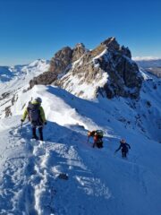 inizio discesa (sullo sfondo la I e II Torre di Casanova