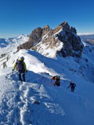 inizio discesa (sullo sfondo la I e II Torre di Casanova
