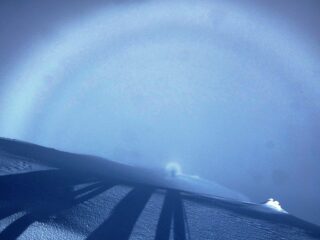 La sorpresa dello spettro di Brocken in cima!